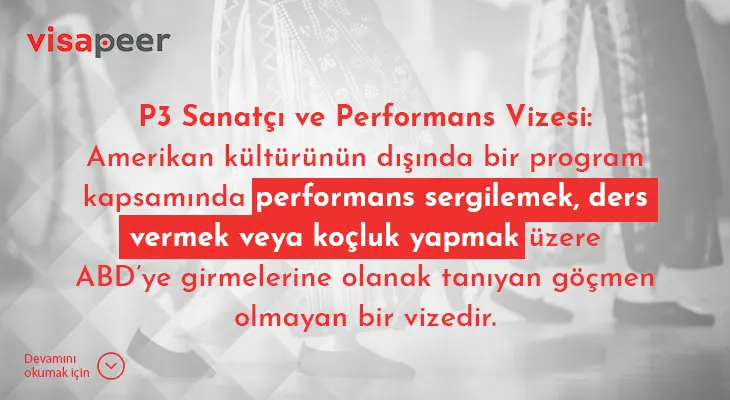 amerika kültürel performans vizesi