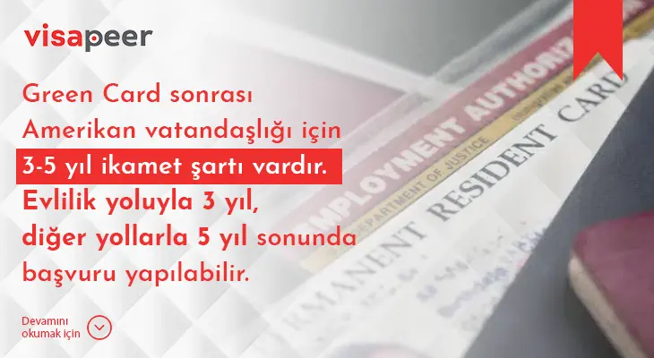Green Card ile Amerikan vatandaşlığı